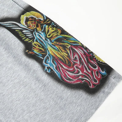 Pantalones cortos de chándal Bling Praying Hands-581