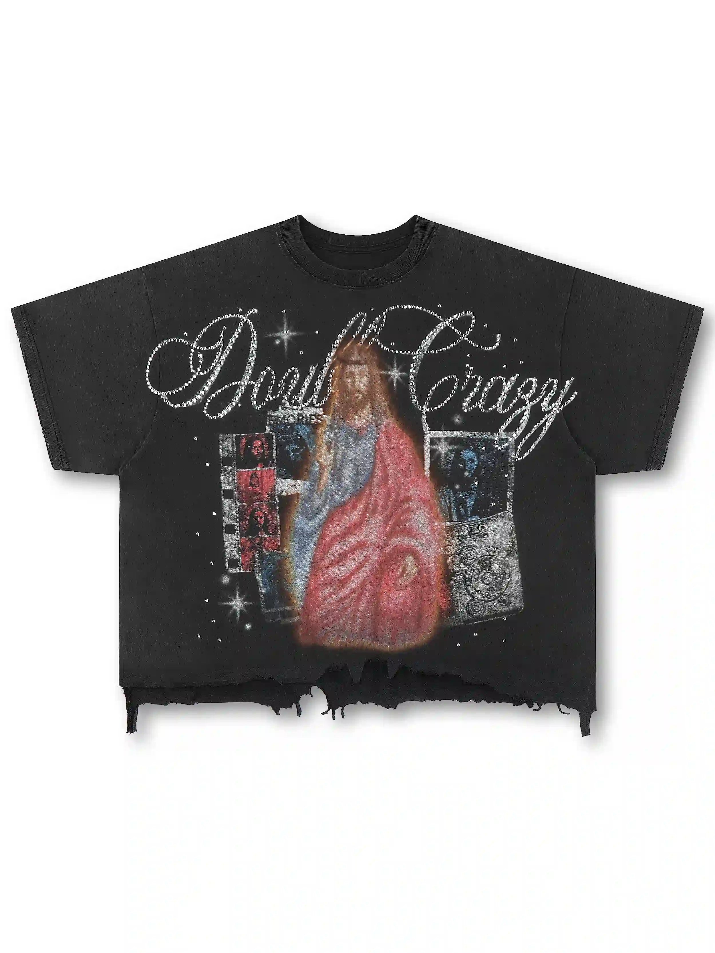 Distressed Art Jesus Tee-564
