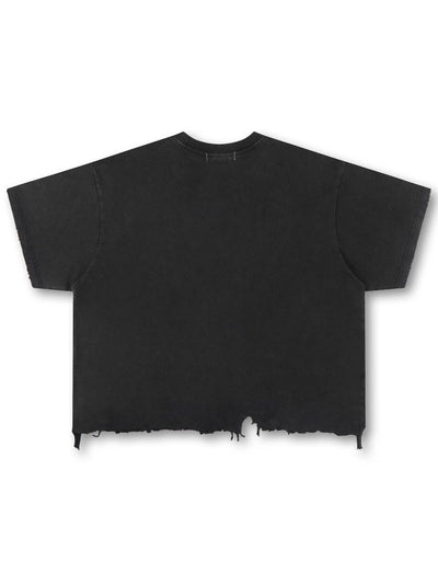 Camiseta Gráfica con Logo de Diamantes de Imitación-421