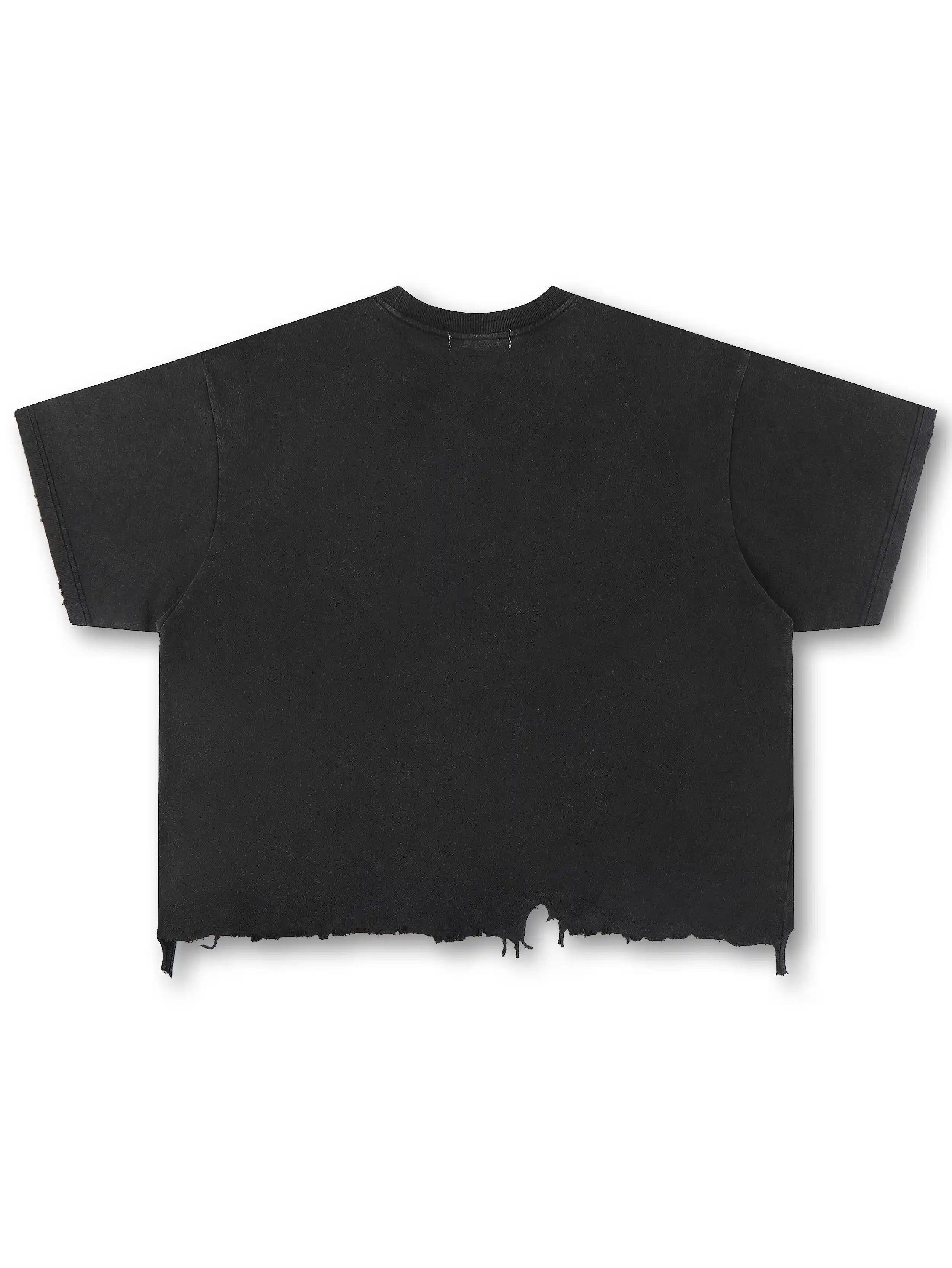 Rhinestone Jesus Cash Boxy Tee-587