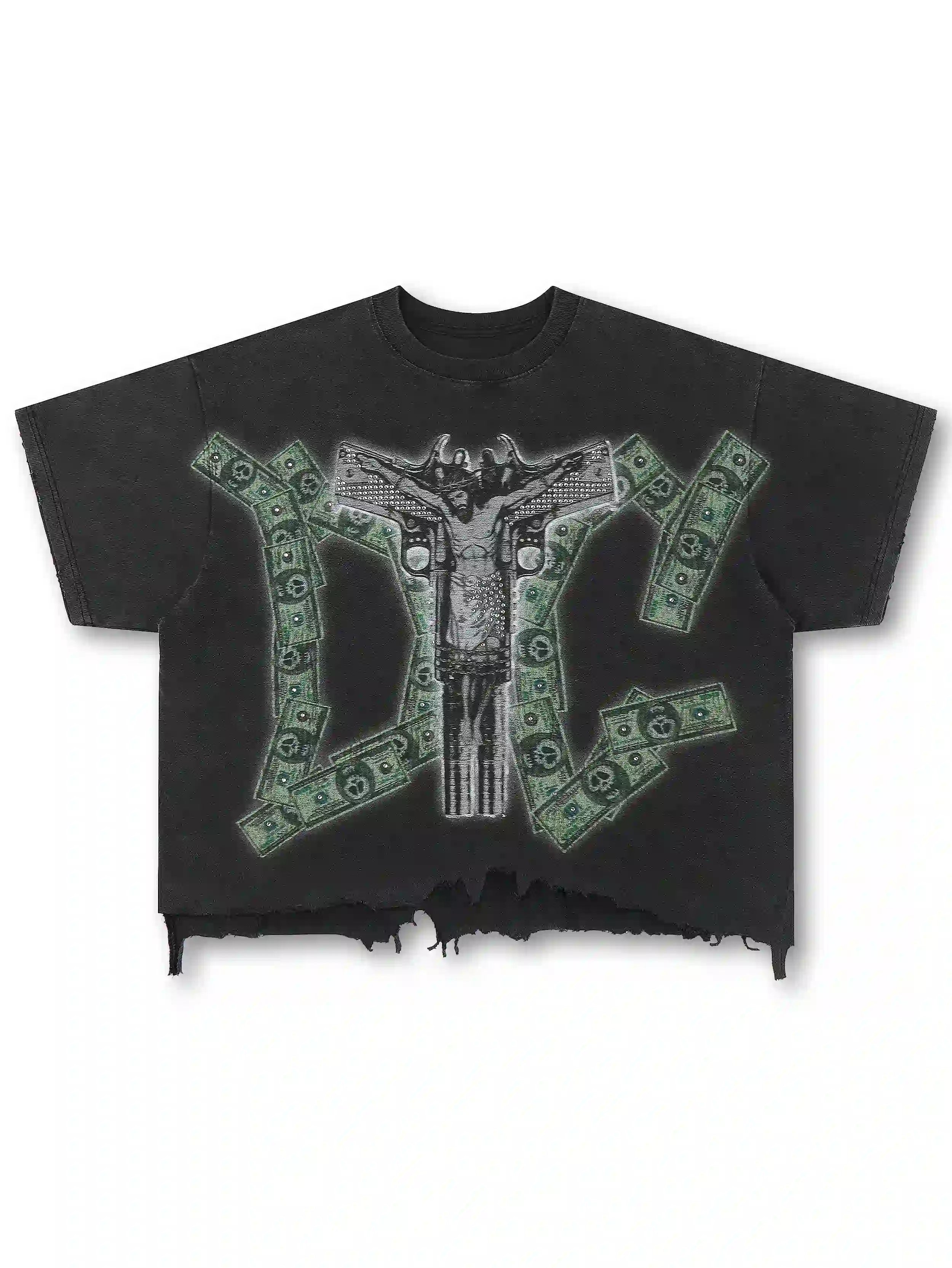 Rhinestone Jesus Parody Tee-553