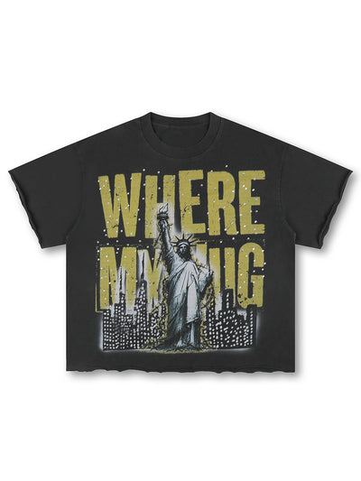 Liberty Slogan Vintage Tee-656