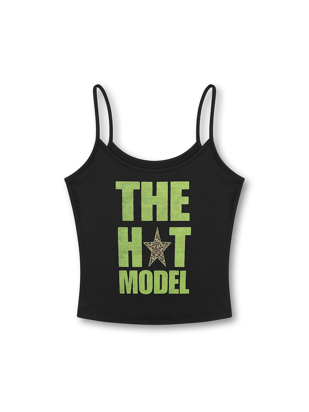 Colorblock Text Leopard Cami-606
