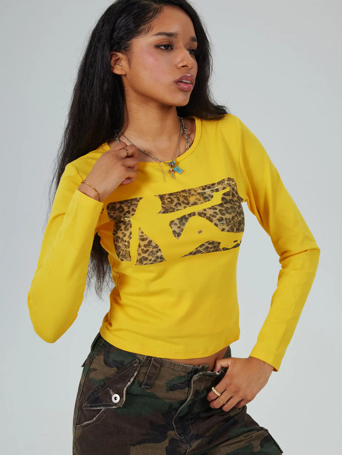 Leopard Silhouette Second-Skin-XS/L-716
