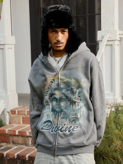 Sudadera con capucha Resplandor angelical-338