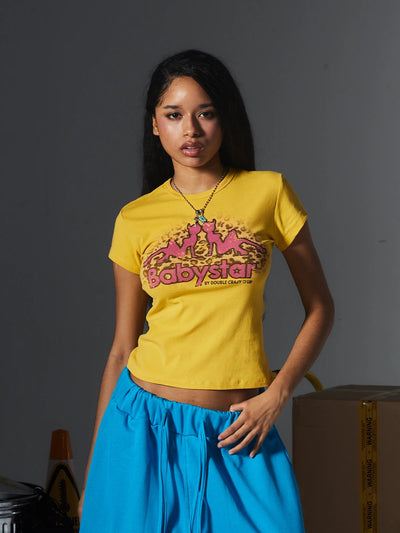 Leopard Devil Girl Baby Tee-651