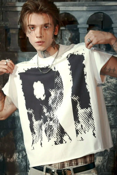 Camiseta extragrande unisex de streetwear con gráficos veraniegos - 201