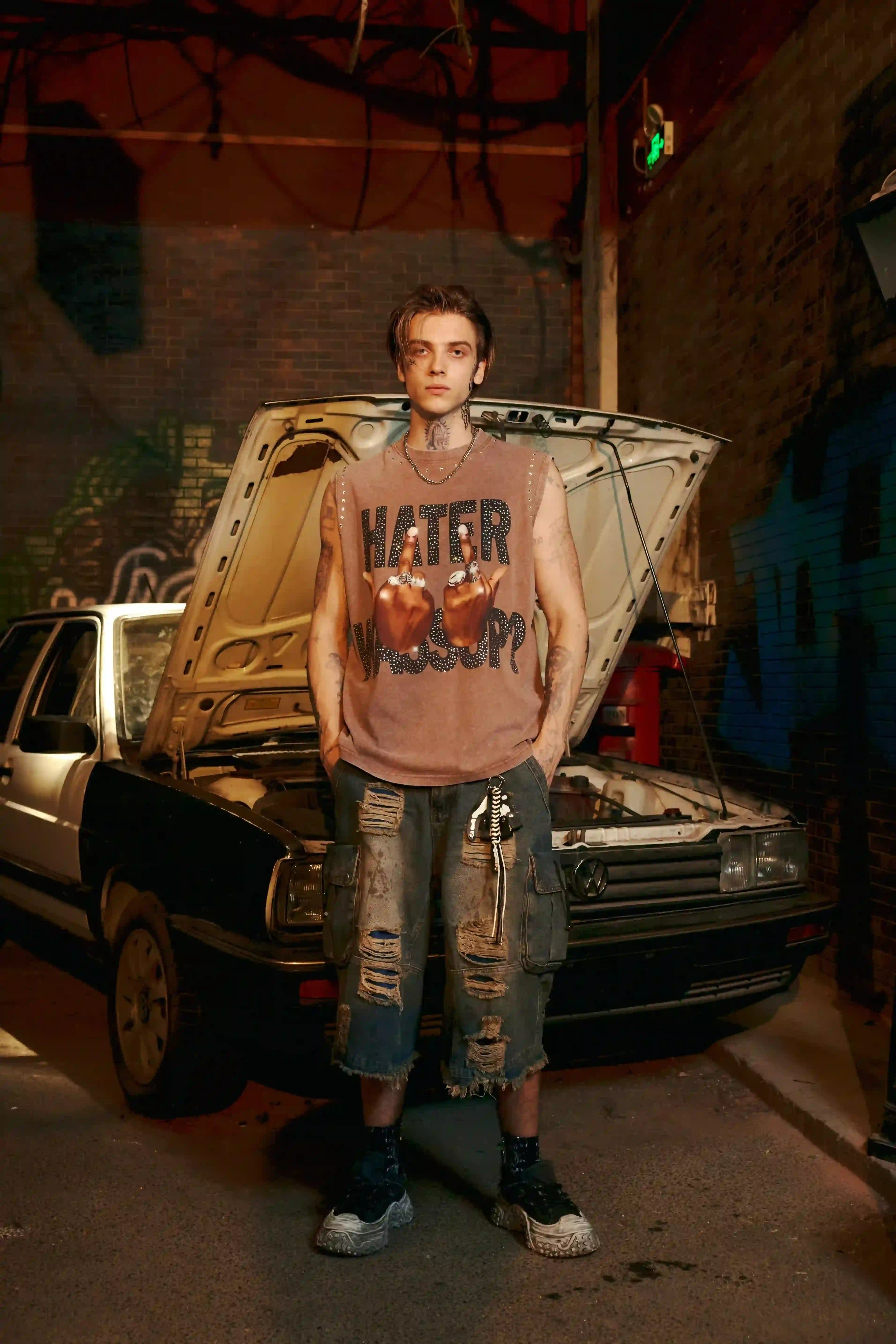 Rhinestone Rebel Finger Vest--205