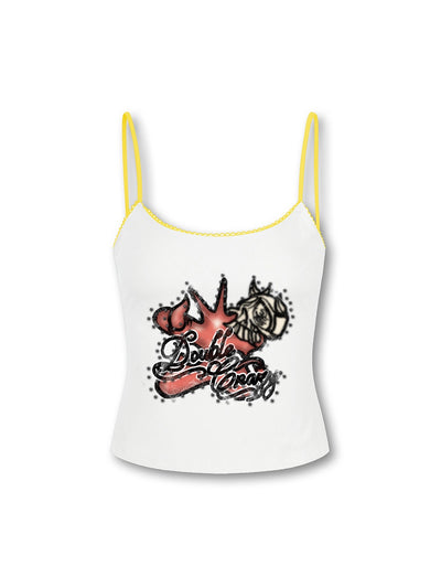 Rhinestone Skull Cami-700