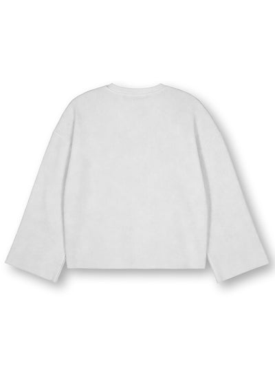 Washed Monster Boxy Waffle L/S-707