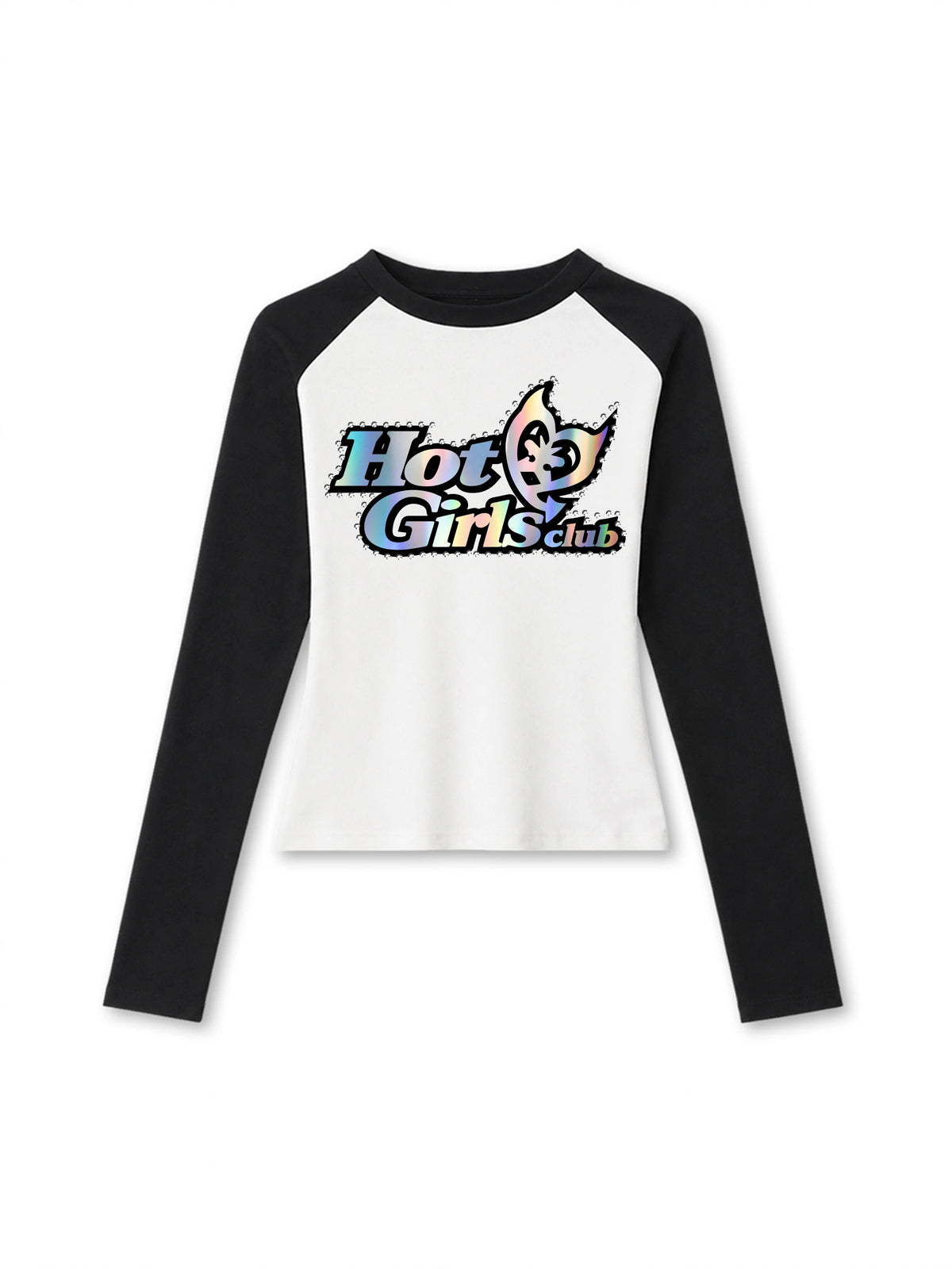 Contrast Hot Girls Raglan-710