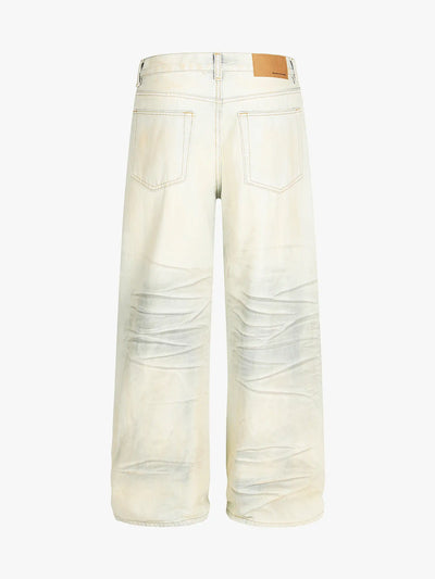 Vintage Street Distressed Wide Leg Jeans-S1052