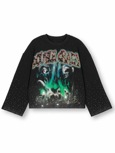 Rhinestone Burning City L/S-713