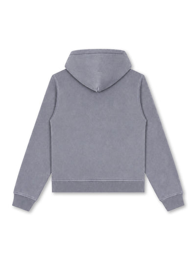 Snow Wash Foil Text Zip-Up-744