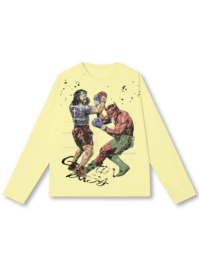 Vintage Painted Jesus L/S-748