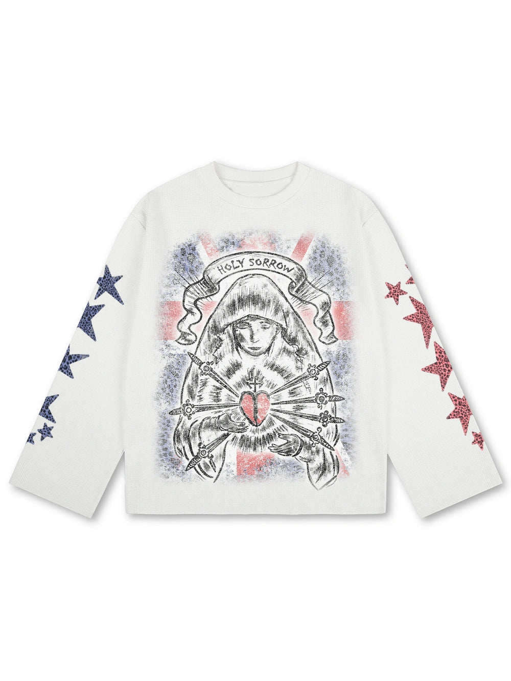 Distressed Sorrow Boxy L/S-778