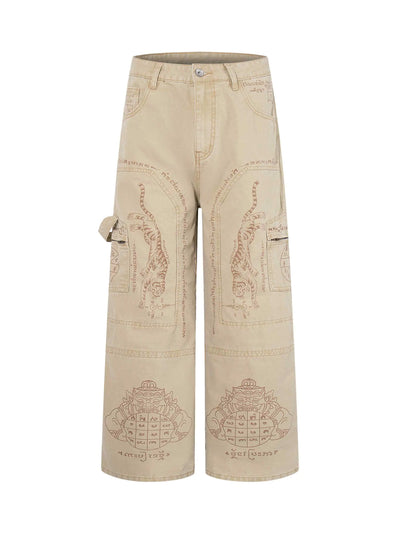Vintage Mystic Script Cargos-S1234
