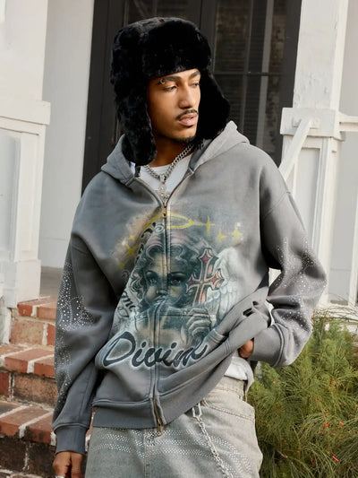 Sudadera con capucha Resplandor angelical-338