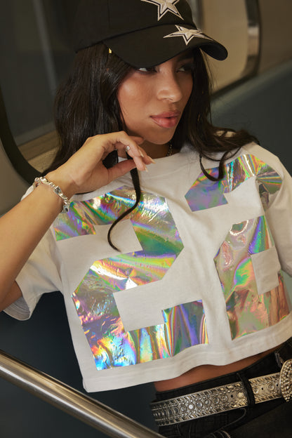 Shiny 22 Iridescent Graphic Tee-286