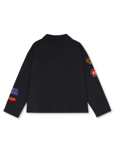 Grunge Patch L/S Polo-807