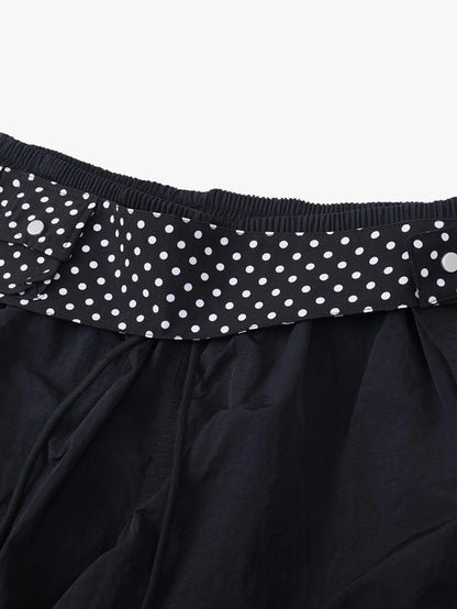 Street Polka Dot Belt Cargo Pants-S1056