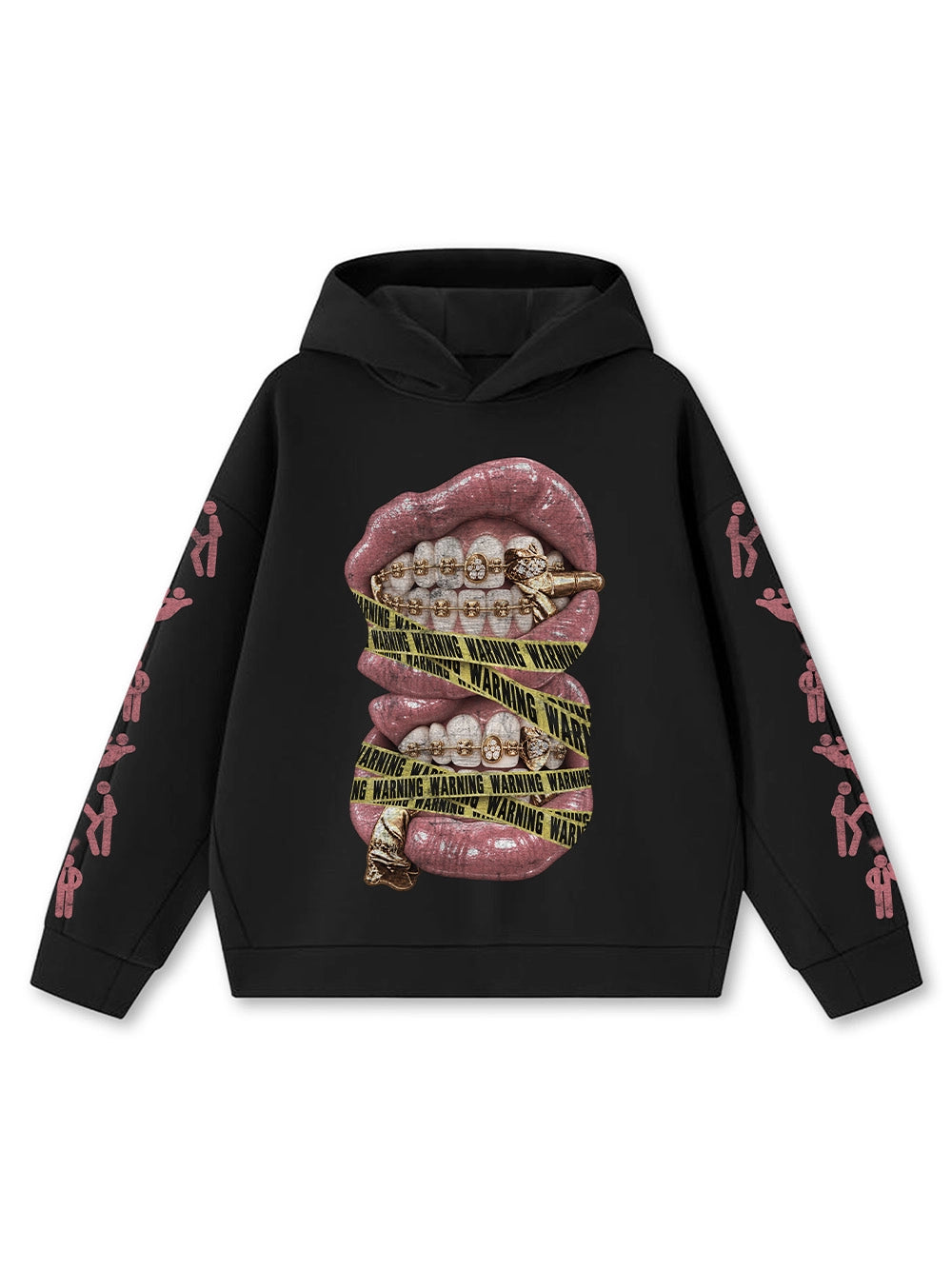 Warning Tape Grillz Hoodie-815