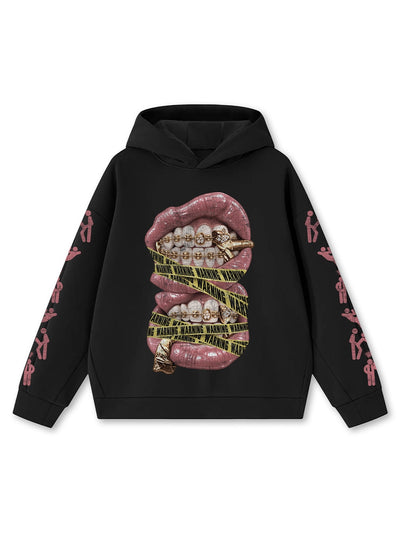 Warning Tape Grillz Hoodie-815