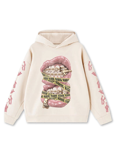 Warning Tape Grillz Hoodie-815