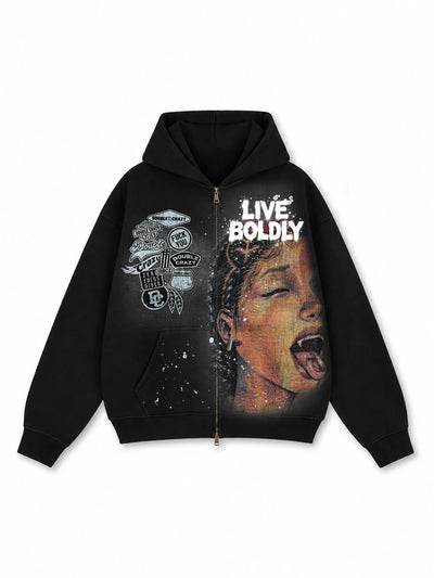 Fear Nothing Zip Hoodie-818