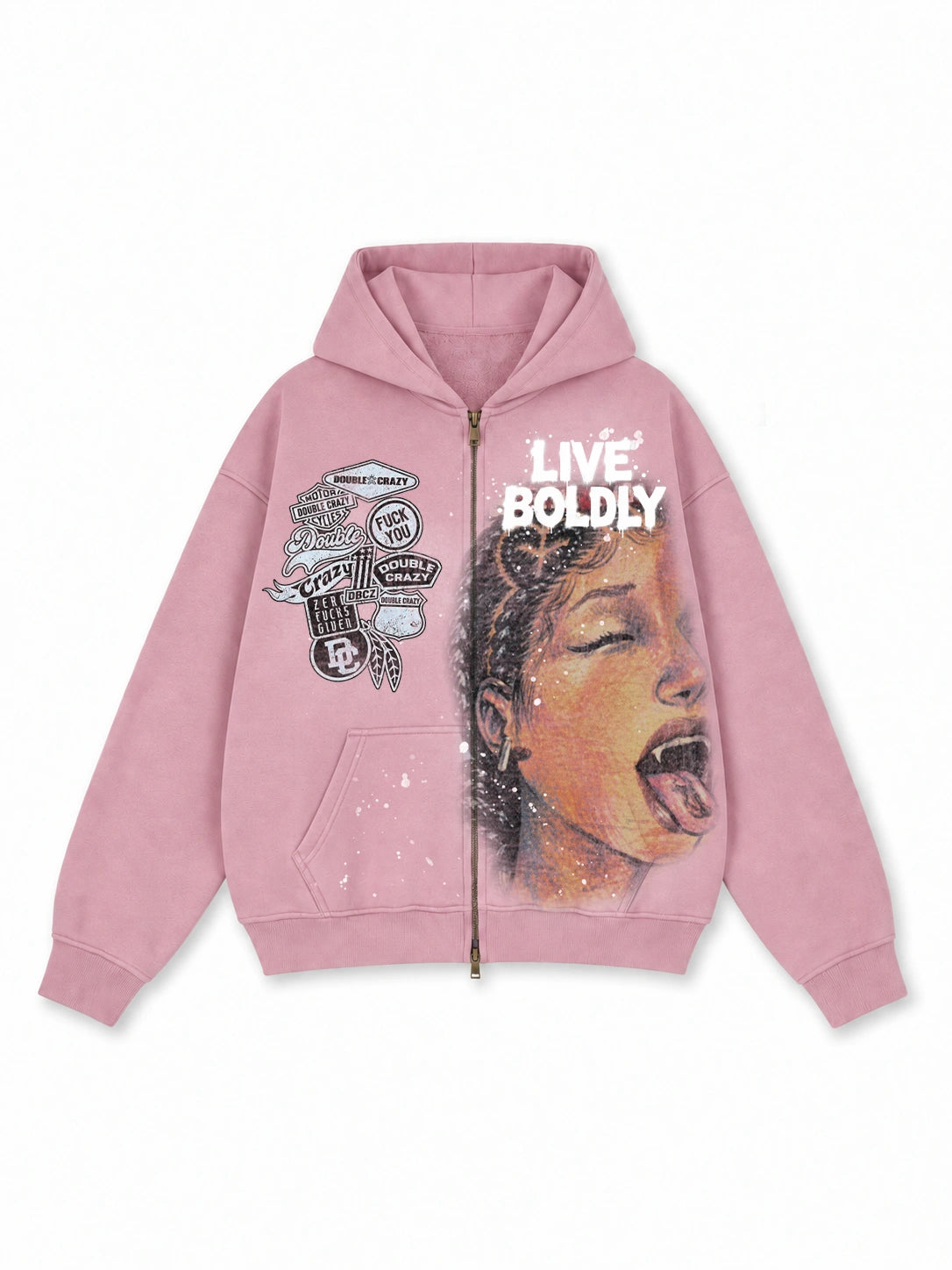 Fear Nothing Zip Hoodie-818