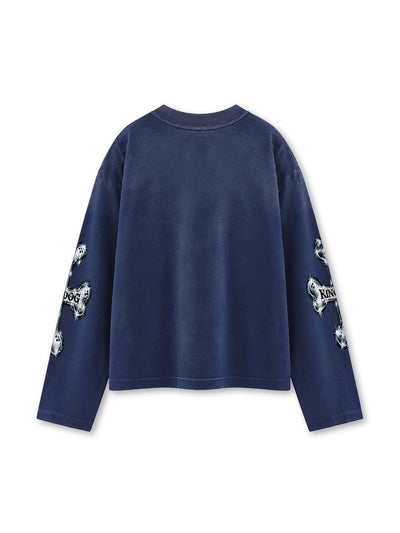 Vintage Kingpin Bulldog L/S Tee-841