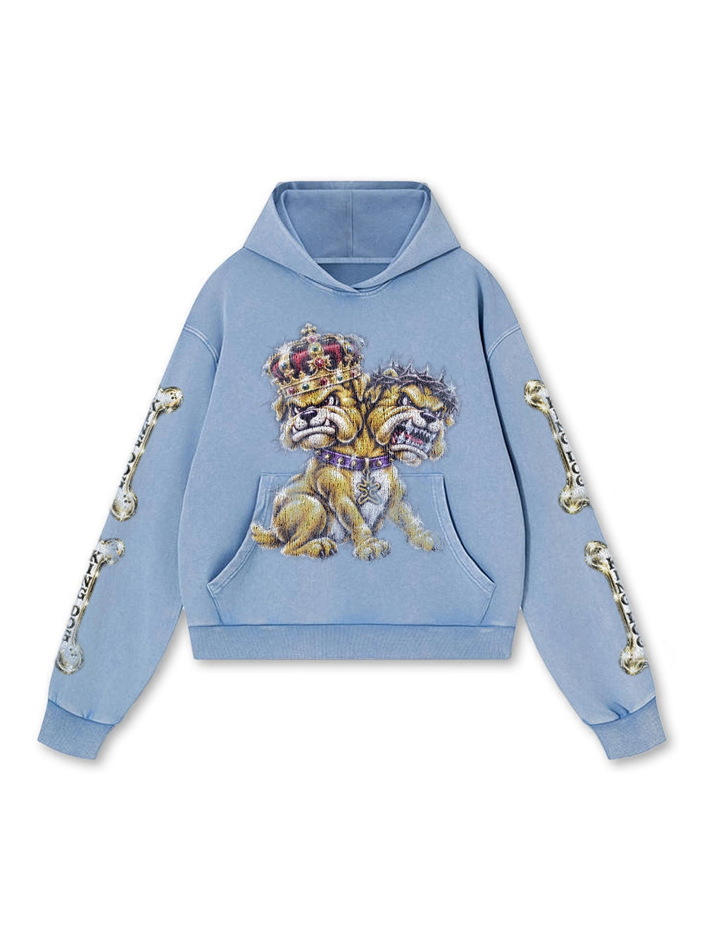 Two-Headed Bulldog Hoodie-842