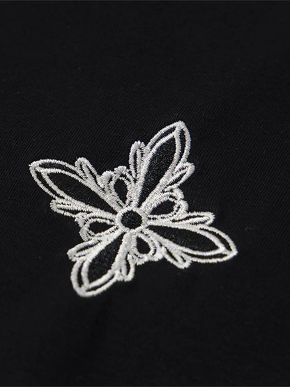 Studded Neckline Asymmetrical Top-S1030