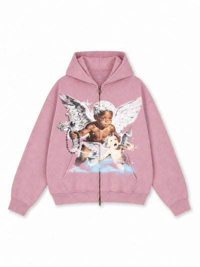 Sweat à capuche zippé Heavenly Mischief-845
