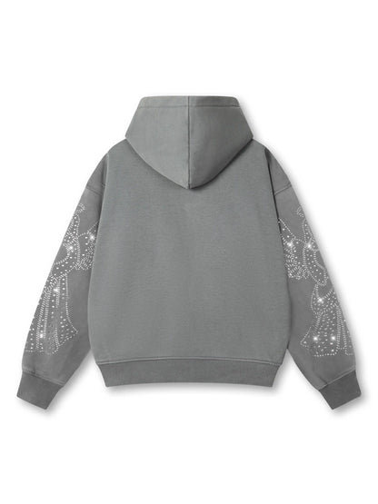 Angelic Cross Zip Hoodie-350