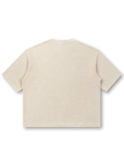 Camiseta gofrada con gráfico de tachuelas y dinero-574