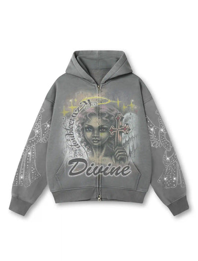 Sudadera con capucha Resplandor angelical-338