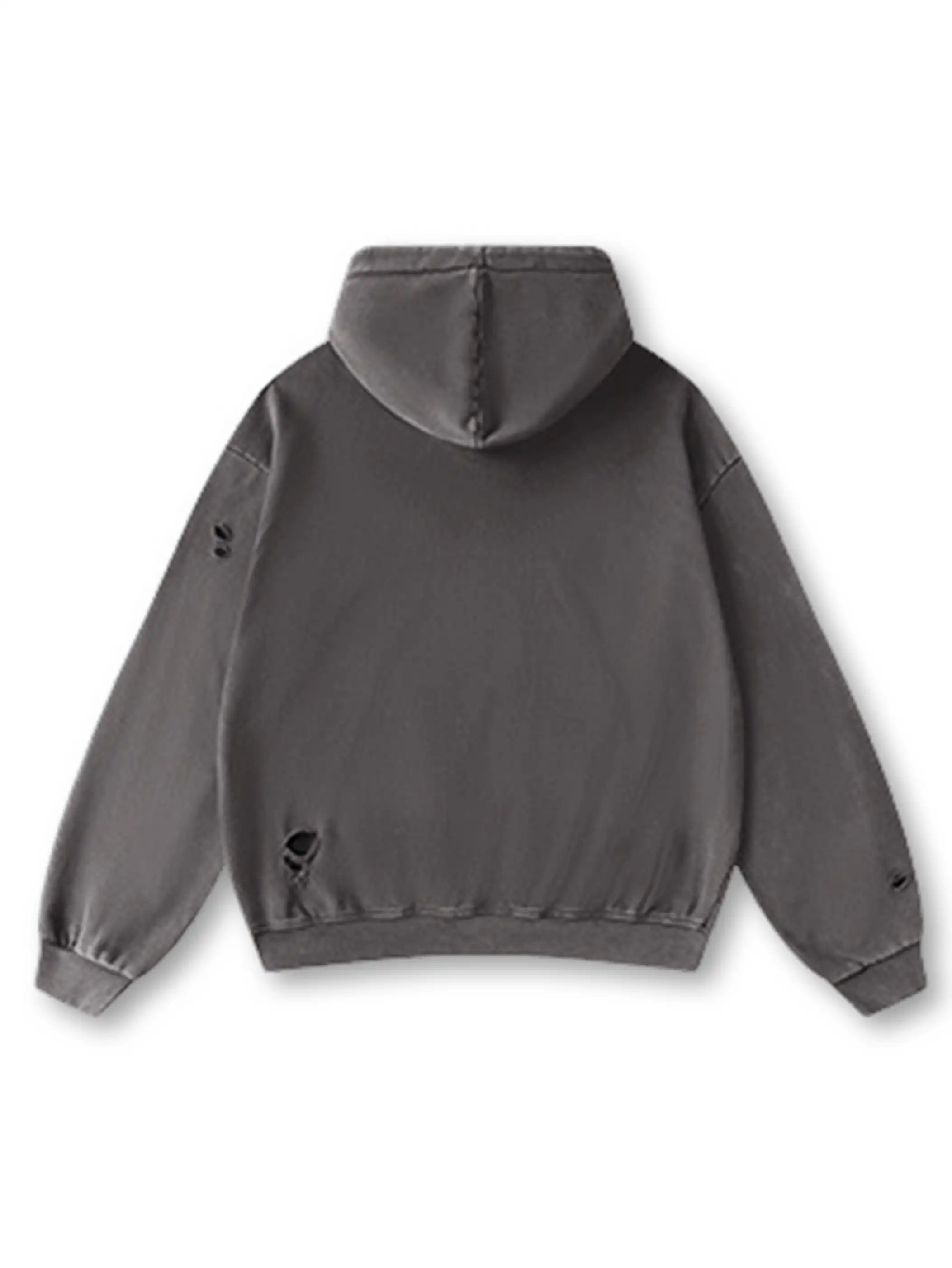 Luxury Hustle Distressed Hoodie-314