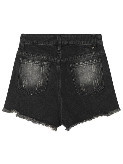 Rebel Ripped Shorts-S1095