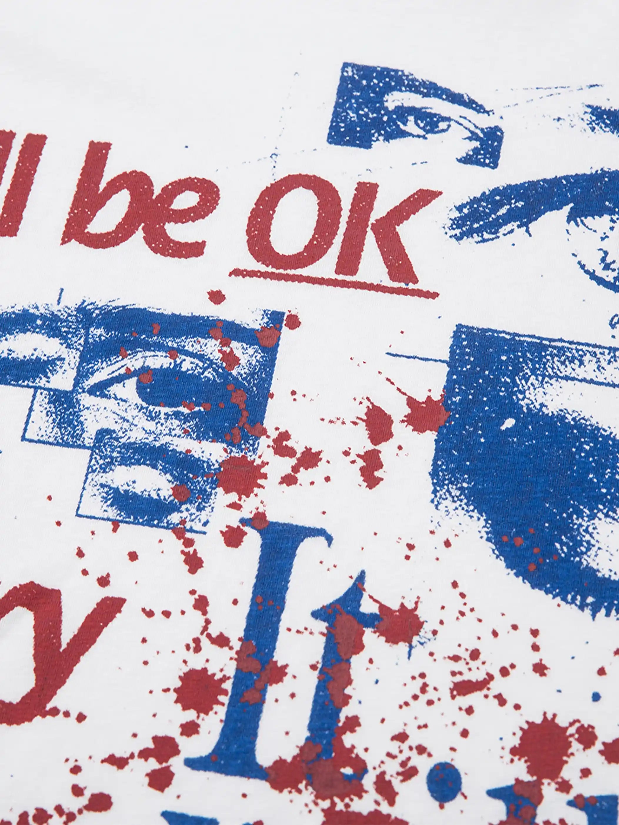 Urban Letter Print T-Shirt-S1083