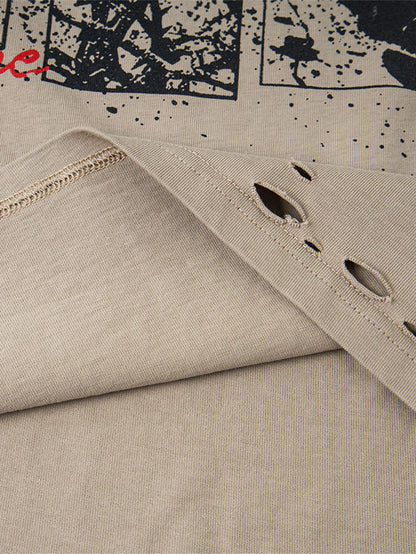 Unisex Rock 'n' Roll Layered Long Sleeve-S1081