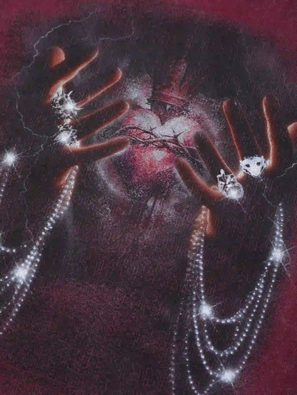 Neon Crown Heart T-shirt-228