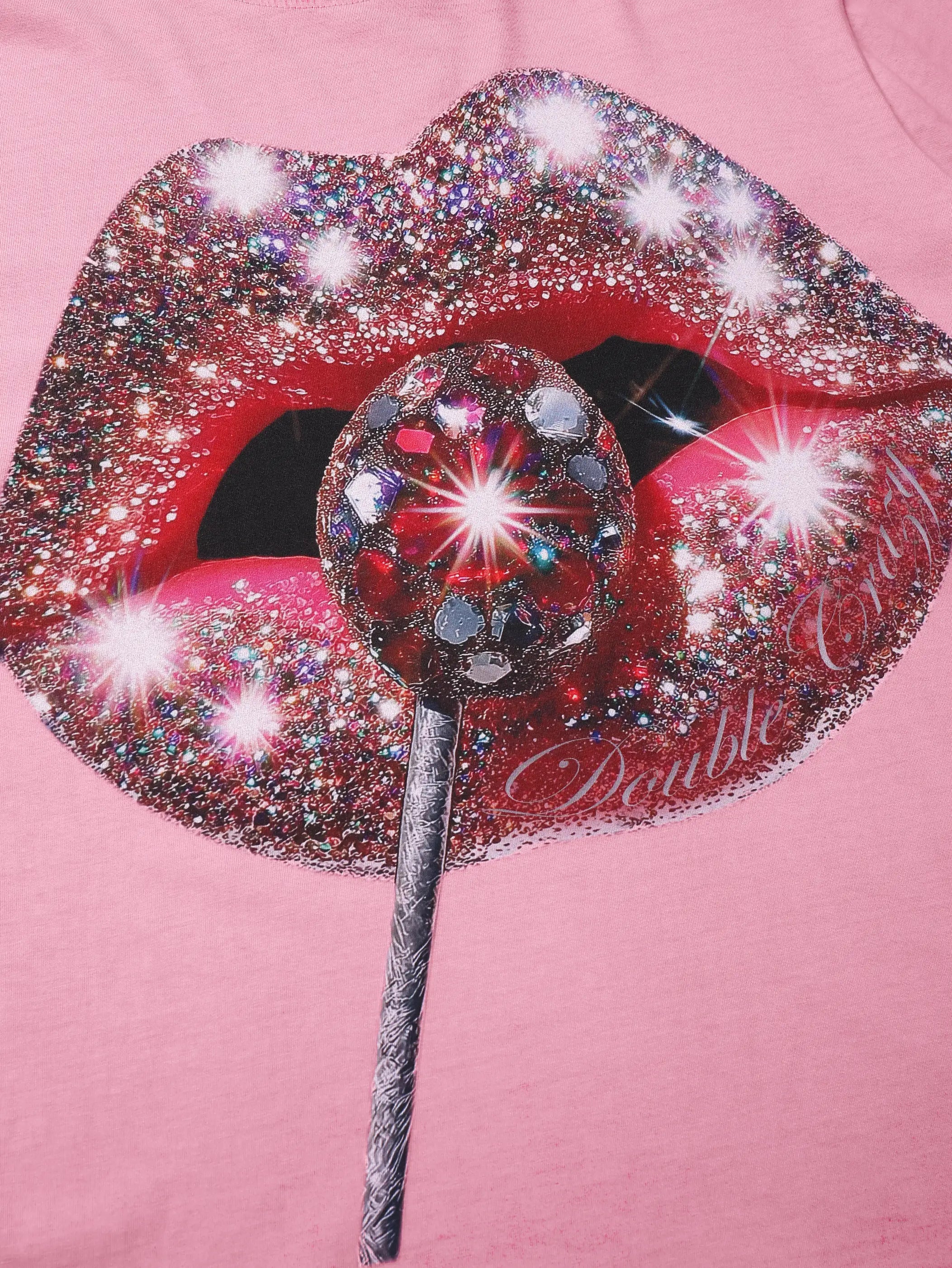 Glamorous Glitter Lips T-shirt -095