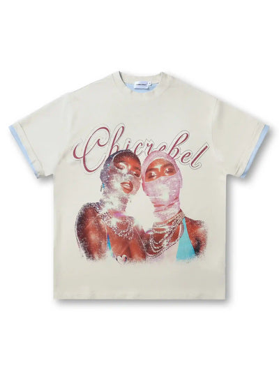 Camiseta de Estrás Brillante de Doble Cara-267