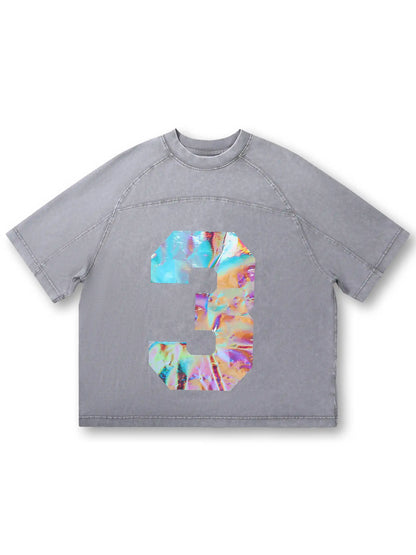 Iridescent Number 3 T-shirt-285