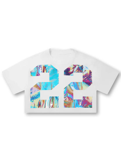 Shiny 22 Iridescent Graphic Tee-286