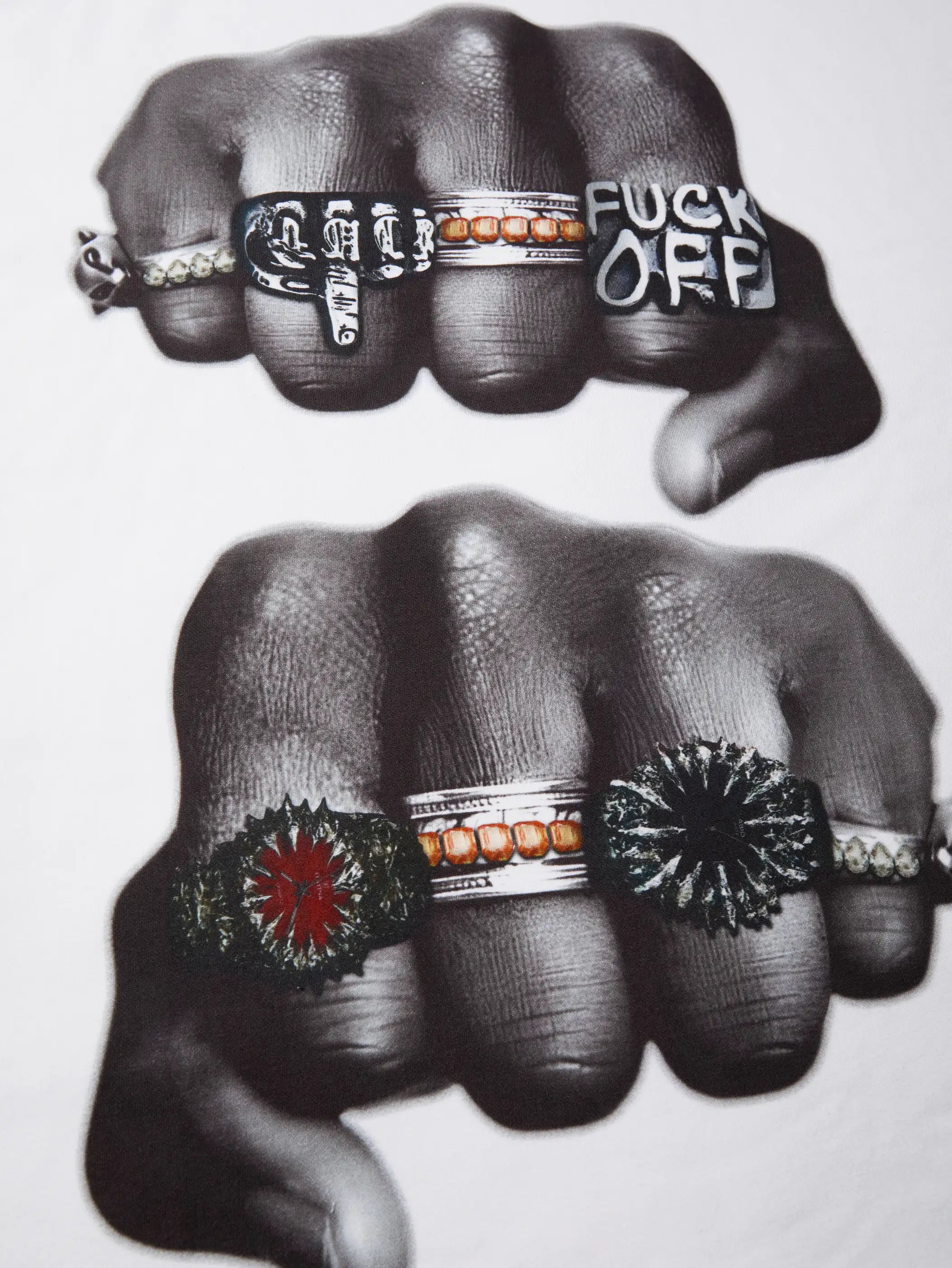 Rude Knuckles Layered T-shirt-313