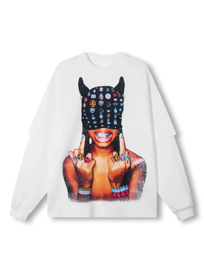 Gem Flex Camiseta de manga larga en capas-309