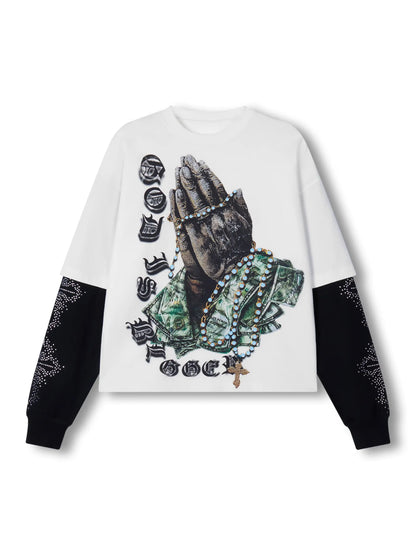 Pray for the Bag Layered T-shirt-312