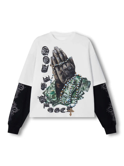 Camiseta Pray for the Bag con capas-312